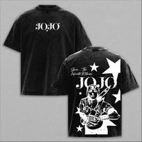 Anime JoJo's Bizarre Adventure T-shirt For Men's Clothing Gothic Y2k Washed Oversized T Shirt Short Sleeve 100% Polyester Tees Tops 2XL juoda