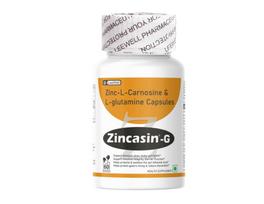 Zincasin -G contains Zinc Carnosine with L Glutamine 1100mg Supplement | Gut health Supplements | Support Leaky Gut | Gut inflammation and immun