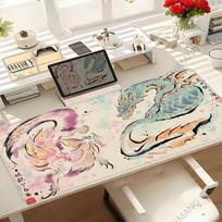 Monster Hunter Wildlands Game Mouse Pad Tapetes De Mesa Teclado Borracha Kawaii Tapete De Mesa Antiderrapante Xxl900x40cm 800x400x2mm