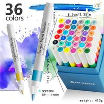 Spalvoti nagų dailės rašikliai Rinkinys 3D meno žymekliai Vaikams Greitai džiūstantys Ilgai išliekantys nagų lakas rašikliai Rinkiniui 36 Colors blue