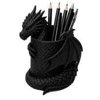 3D Printed Dragon Pen Holder Statue Realistic Makeup Brush Box  School Desk L juoda