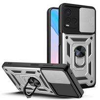 Shockproof Armor Phone Cases For VIVO Y28 V30E 5G V30 Pro V30 Lite X100  Pro Y200 iQOOZ7 Y100 V29 V29E Y36 5G Ring Holder Cover VIVO V30E 5G gray