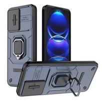 Smūgiams atsparus šarvuotas dėklas Xiaomi Redmi Note 12 Pro Plus 5G 4G, su slankiojančiu objektyvo apsauginiu dangteliu, skirtas Redmi Note12S 5G, galinis dangtelis Note 12 Pro Plus tamsiai mėlyna spalva
