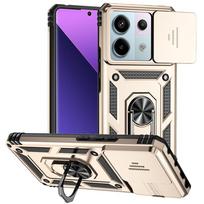For Xiaomi Poco X6 5G Case Slide Camera Lens Protect Phone Case For PocoX6 Poko Little X6 X 6 6X Magnetic Ring Holder Back Cover for Poco X6 5G auksas