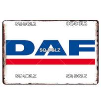 DAF Metalinis Ženklas Vintažinė Plokštelė Sunkvežimis Skardinis Ženklas Sienų Dekoras Barui Pub Metaliniai Amatai Retro Vakarėlio Plakatas Dovana Individualus Didmeninė Prekyba 20x30cm（7.8x11.8inch） blue