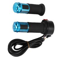 12V‑99V Universal 6 Core Electric Bike Throttle Handle With Two Section Three SpeedBlue mėlyna
