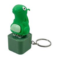 USB įkraunamas interaktyvus driežas raktų pakabukas Šviečiantis Garsinis funkcija Tvirtas ABS medžiaga Kempingo nakties aksesuarai green