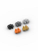 50pcs MOC Parts 11253 Sports Roller Skate Compatible Bricks DIY Assmble Building Blocks Brain Toy Gift Particle Kid Puzzle white