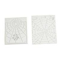 2x Halloween Fondant Mold Spiderwebs Cake Decoration Baking Mold Multifunctional 1 white