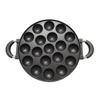 Yousheng 7/12/19 skylučių kepimo skarda Apvali forma Cake Pop, Takoyaki ir Kiaušinių blynams Aliumininė Takoyaki keptuvė Lengvai išimama Greitai valoma Universali virtuvės 19 black
