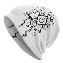 Custom The Future Japanese Oni Samurai Techwear Bonnet Hat Knit Hats Unisex Women Unisex Adult Warm Winter Skullies Beanies Caps Beanies Cap white