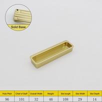 Aluminum Alloy Built-in Cabinet Door Handle Gold Black Grey Multifunctional Sliding Door Handle Hidden Embedded
