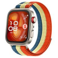 Sports Nylon Loop Strap For Huawei Watch Fit 5 / Fit5 Pro Replacement Wristband For HUAWEI Fit 4 Pro 3 Fabric Band For Huawei Fit 5pro 4pro blue