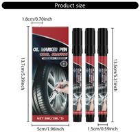 Graffiti Markers Paint Markers,Automotive Paint Scratch Reparing Pen Car Painting Wheel Tyre Marker Pen 1 black