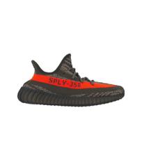 adidas Yeezy Boost 350 V2 Carbon Beluga Unisex sportbačiai Pilki Steeple-Gray Raudoni Solar-Red HQ7045 36 red