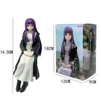17cm 6.6 inch Anime Frieren Action Figures Pvc Statue Desktop Ornamen Collection Statue Model Decoration Room Desk Toys Children gray