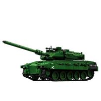 Panther 2A7 main battle tank assembly model building blocks Panther 2A7 tracked armored vehicle 66058 black