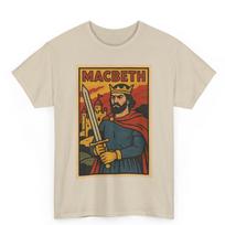 Macbeth T-Shirt: Retro Comic Style Shakespeare Tee, Literary Horror 100 beige