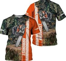 Custom Arborist 3D T-Shirt for Men Personalized 3D T-Shirt V184 6XL red