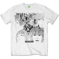 The Beatles Unisex T-Shirt: Revolver Album Cover M gray