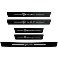 Peugeot Automobilio Durų Slenksčio Anglies Pluošto Lipdukas Automobilio Aksesuarai Peugeot 206 307 308 3008 207 208 407 408 508 2008 5008 301 106 107 205 black