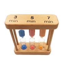3/ 5/ 7 Minutes Sand Timer for Multifunctional Hourglass for Cooking Classroom Children's Games Yoga Swimming (Round)3 kaip parodyta spalva