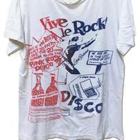Vintage 80s SEDITIONARIES Vive Le Rock t shirt Sex Pistols Punk size L 100 gray