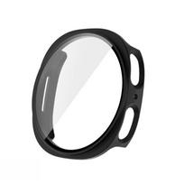 Tempered Glass+PC Case For Samsung Galaxy Watch 9 8 40mm 44mm Cover Protective Bumper For Samsung Galaxy Watch 8 9 Accessories 3 Black Galaxy Watch 8 40mm