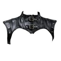 2019 Gotikinis Punk Choker Raitelio Odinis Kūną Apgaubiantis Šalis - K001 XXL juoda