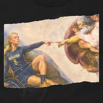 Sophie Cunningham Finger Point Reprint T-Shirt Indiana Basketball 120 brown
