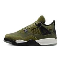 Air Jordan 4 Retro SE Craft PS Alyvinės spalvos vaikiški sportbačiai Žali Vidutiniškai alyvinės spalvos Blyškiai vanilinės spalvos FB9929-200 31 black