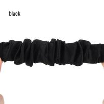 20mm/22mm Elastinė Scrunchie laikrodžio apyrankė Samsung Galaxy Watch 4 & Huawei GT2 (42mm/46mm) 20mm width with 2 spring bars black