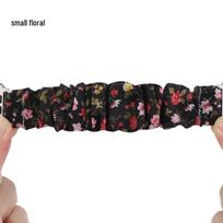 20mm/22mm Elastinė Scrunchie laikrodžio apyrankė Samsung Galaxy Watch 4 & Huawei GT2 (42mm/46mm) 20mm width with 2 spring bars black