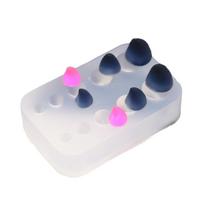 Tiny Size Devil Horn Silicone Mold Epoxy Resin Molds Mini  Animal Horn Pendant Molds for DIY Jewelry Making Deoration 1 gray