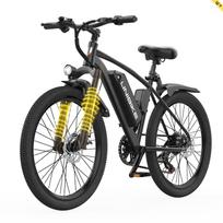 Unibike Q7 26  Elektrinis dviratis suaugusiems, 36V 10Ah baterija, 250W, 7 pavaros juoda