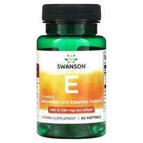 Swanson, Vitamin E, 180mg (400IU), 60 softgels