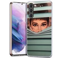 Audrey Hepburn Phone Case for Samsung A16 A26 A36 A56 A17 A37 A57 A07 A06 A02S A12 A22 A32 A52S A72 Galaxy A70 A50S A71 A51 A31 Samsung A14 gray