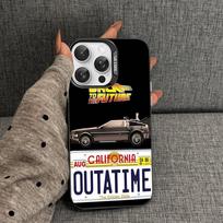 Movie Back To The Future Phone Case Color Silver Shell For LPhone 17 16 16e 15 14 13 12 11 Pro Max Plus iphone 11 pro black