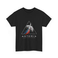 Artemis II Shirt, Space Rocket Launch Mission to The Moon Artemis 2 Shirt L gray