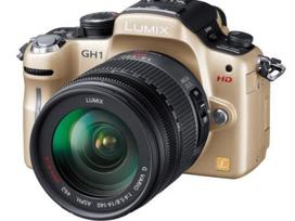 Panasonic LUMIX DMC-GH1K-N Digital Interchangeable Lens Camera with 14-140mm High-Magnification Lens Kit, Comfort Gold, Micro Four Thirds