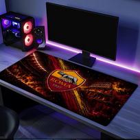 Roma Football Club Crest Mouse Pad, Rubber Base, Mouse Pad for Gamers and Office Use, Gaming Desk , Easy To Clean Mat Christmas fan gifts 30cmx60cm（11.8x23.6inch）