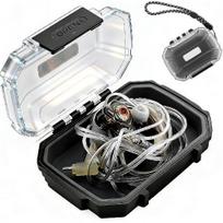 Premium IEM Earphone Carrying Case – Shockproof, Portable Storage Box for in-Ear Monitors & Accessories, Wired Earbud Case with Safety Rope gray