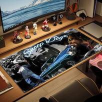 Snoop Dogg Color Mouse Pad Large Gaming Table Cushion Non-slip Laptop Tablet Big Mousepad XXL Mat Mini PC Playmat With Lock edge 30cmx60cm(11.8x23.6inch) brown