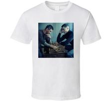 Messi Vs Ronaldo Chess Printed Tshirt Skinfriendly Cotton Top Trendy Football Fan Daily Tee Affordable Worldwide Delivery M black