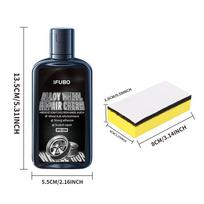 Alloy Wheel Repair Cream Scratch Remover for Car Rims, Polishing Wax Refurbishment Kit To Remove Scuffs & Restore Shine 120ml black