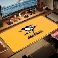 Pittsburgh Penguins Color Mouse Pad Large Gaming Table Cushion Non-slip Laptop Tablet Big Mousepad XXL Mat Mini PC Playmat With Lock edge 30cmx60cm(11.8x23.6inch) black