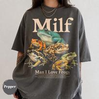 Vyras Aš Myliu Varlės Marškinėliai, Vintage Goblincore Marškinėliai, Juokingi Varliagyvių Grafikos Unisex Marškinėliai, Rupūžių Mėgėjų Dovana, Memų Gamta Viršus 130 gray