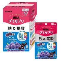 Japan UHA Iron Supplement, Iron and Folic Acid, Iron Nutritional Supplement, Pregnant Women, Children, Growing | 1 pcs 60 Tablets