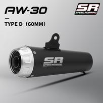 60MM Motorcycle Exhaust Muffler with DB Killer Laser for MT09 S1000RR R1200GS Z1000 Z900 Z400 cb190 ZX4R R3 R1 AW30 Black 60MM