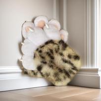 Furry Cat Paw Gloves With Claws Squeaker Sound Cosplay Costume Adult Wear gray